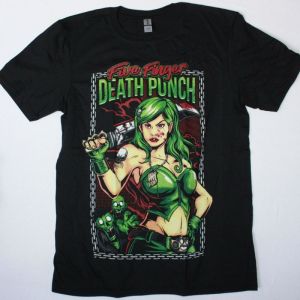 FIVE FINGER DEATH PUNCH ASSASSIN NEW BLACK T-SHIRT
