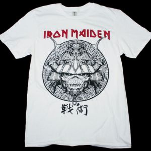 IRON MAIDEN SENJUTSU JAPAN NEW WHITE T SHIRT