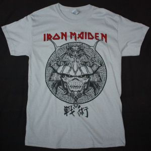 IRON MAIDEN SENJUTSU JAPAN NEW LIGHT GREY T SHIRT