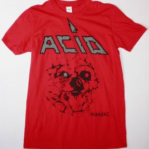 ACID MANIAC 1983 NEW RED T-SHIRT