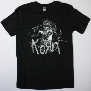 KORN CRACKED GLASS NEW BLACK T-SHIRT