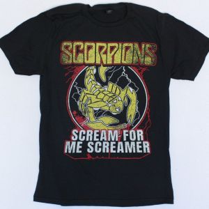 SCORPIONS SCREAM FOR ME SCREAMER NEW BLACK T-SHIRT
