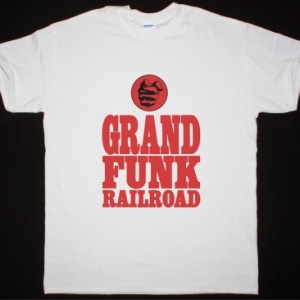 GRAND FUNK RAILROAD LOGO NEW WHITE T SHIRT