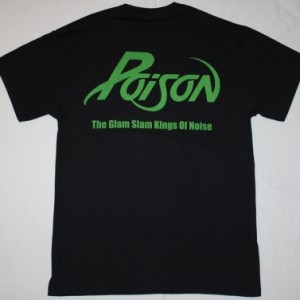 POISON'86 CRY TOUGH GLAM HAIR ROCK NEW BLACK T-SHIRT