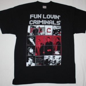FUN LOVIN CRIMINALS BAND NEW BLACK T-SHIRT
