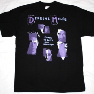 DEPECHE MODE SONGS OF FAITH AND DEVOTION NEW BLACK T-SHIRT