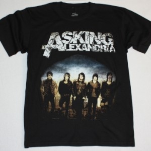 ASKING ALEXANDRIA BAND NEW BLACK T-SHIRT