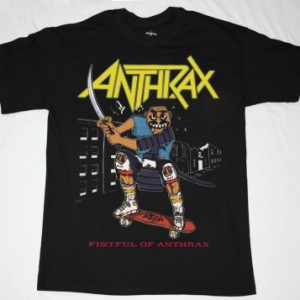 ANTHRAX FISTFUL OF ANTHRAX'87 NEW BLACK T-SHIRT