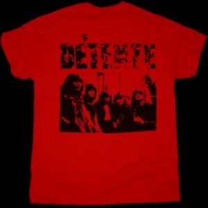 DETENTE RECOGNIZE NO AUTHORITY NEW RED T-SHIRT
