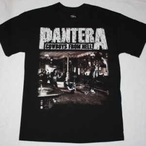 PANTERA COWBOYS FROM HELL 1990 NEW BLACK T-SHIRT