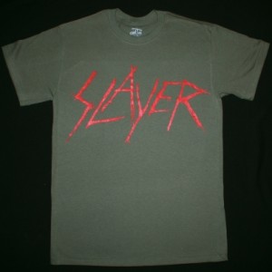 SLAYER BLOODY LOGO NEW KAKHI T-SHIRT