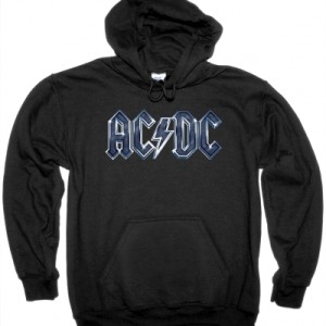AC DC LOGO AC/DC NEW BLACK HOODIE