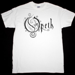 OPETH LOGO NEW WHITE T-SHIRT