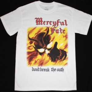 MERCYFUL FATE DON'T BREAK THE OATH'84  NEW WHITE T-SHIRT