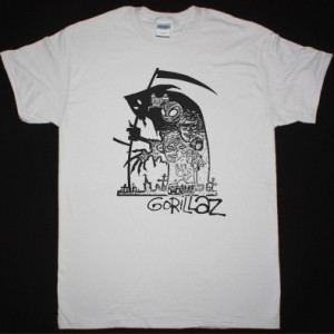 GORILLAZ DEATH NEW ICE GREY T-SHIRT
