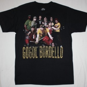 GOGOL BORDELLO BAND  NEW BLACK T-SHIRT