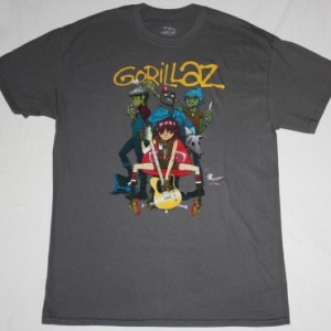 GORILLAZ BAND NEW GREY CHARCOAL T-SHIRT