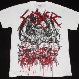 SLAYER SKULL TROPHIES NEW WHITE T-SHIRT