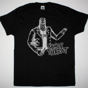 MINOR THREAT BOOTLEMAN NEW BLACK T SHIRT