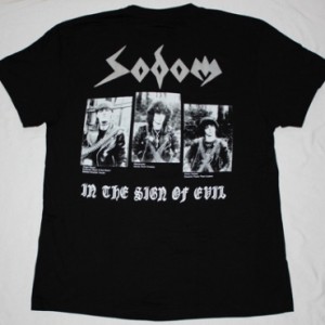 SODOM IN THE SIGN OF EVIL'84 NEW BLACK T-SHIRT