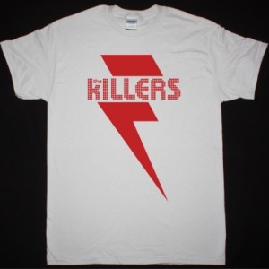 THE KILLERS RED BOLT NEW ICE GREY T SHIRT