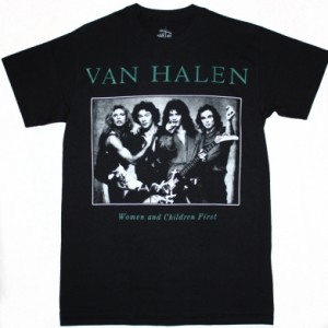 VAN HALEN WOMEN AND CHILDREN FIRST '80 NEW BLACK T-SHIRT