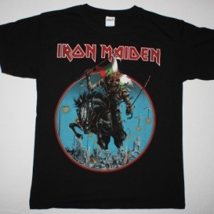 IRON MAIDEN BULGARIAN FLAG MAIDEN ENGLAND TOUR 2014 NEW VERY RARE BLACK T-SHIRT