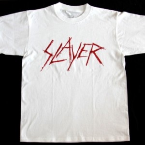 SLAYER BLOODY LOGO NEW WHITE T-SHIRT