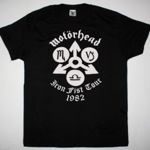 MOTORHEAD IRON FIST TOUR 1982 NEW BLACK T SHIRT