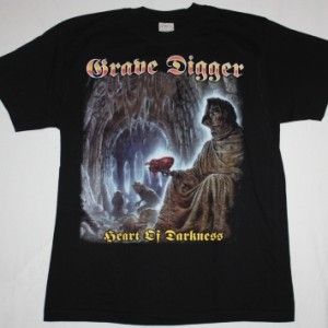 GRAVE DIGGER HEART OF DARKNESS'95  NEW BLACK T-SHIRT