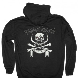 MOTORHEAD MARCH OR DIE NEW BLACK HOODIE