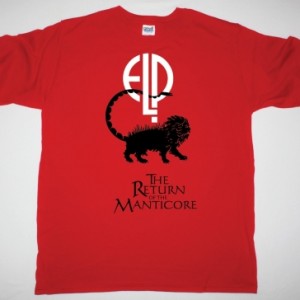 ELP EMERSON LAKE AND PALMER THE RETURN OF THE MANTICORE NEW RED T-SHIRT