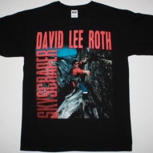 DAVID LEE ROTH SKYSCRAPER 1988 NEW BLACK T-SHIRT