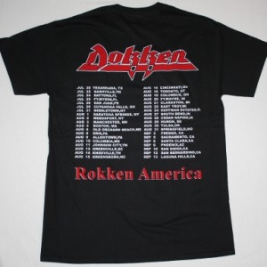 DOKKEN UNDER LOCK AND KEY NEW BLACK  T-SHIRT