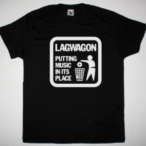 LAGWAGON PUTTING MUSIC NEW BLACK T SHIRT