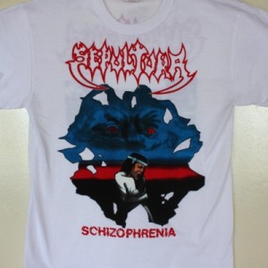 SEPULTURA SCHIZOPHRENIA NEW WHITE T-SHIRT