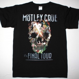 MOTLEY CRUE THE FINAL TOUR 2015 NEW BLACK T-SHIRT