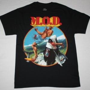 M.O.D. SURFIN' M.O.D.88 NEW BLACK T-SHIRT
