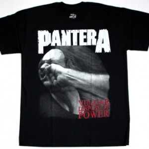 PANTERA VULGAR DISPLAY OF POWER '92 NEW BLACK T-SHIRT