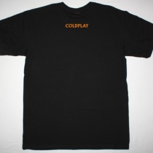 COLDPLAY CHRIS MARTIN FACE NEW BLACK T-SHIRT