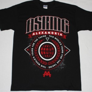 ASKING ALEXANDRIA THIS WORLD'S YOURS FOR THE TAKING NEW BLACK T-SHIRT