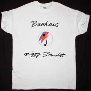 BAUHAUS ZIGGY STARDUST NEW WHITE T SHIRT