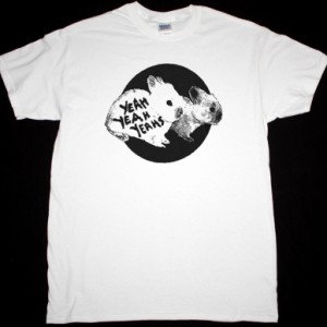 YEAH YEAH YEAHS BUNNY NEW WHITE T-SHIRT