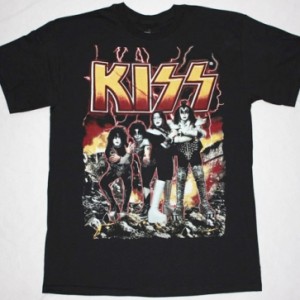 KISS BAND DESTROYER NEW BLACK T-SHIRT