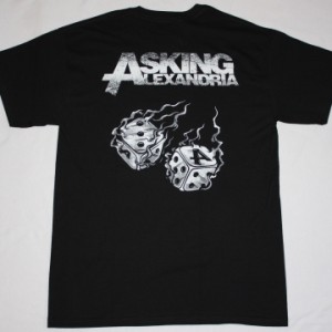 ASKING ALEXANDRIA DICE NEW BLACK T-SHIRT