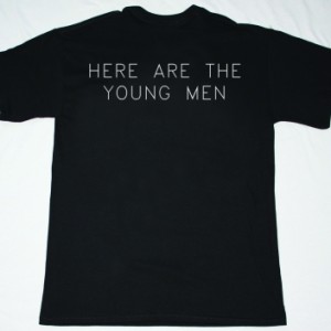 JOY DIVISION HERE ARE THE YOUNG MEN NEW BLACK T-SHIRT