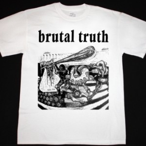 BRUTAL TRUTH KILL PIG  NEW WHITE T-SHIRT