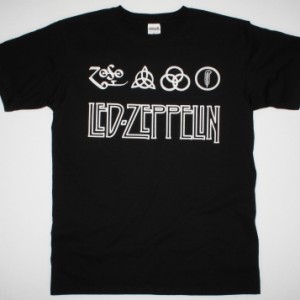 LED ZEPPELIN LOGO NEW BLACK T-SHIRT