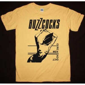 BUZZCOCKS ORGASM ADDICT NEW YELLOW T SHIRT