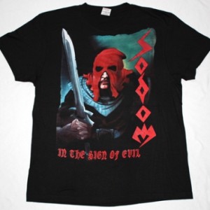 SODOM IN THE SIGN OF EVIL'84 NEW BLACK T-SHIRT